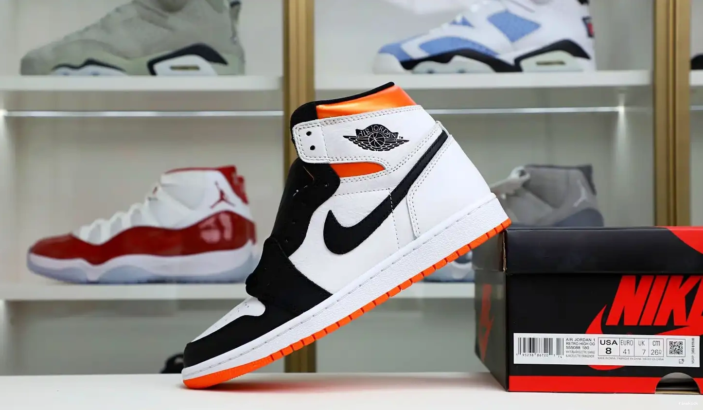 OG Electro Orange' Jordan High 1 Retro Air 0416